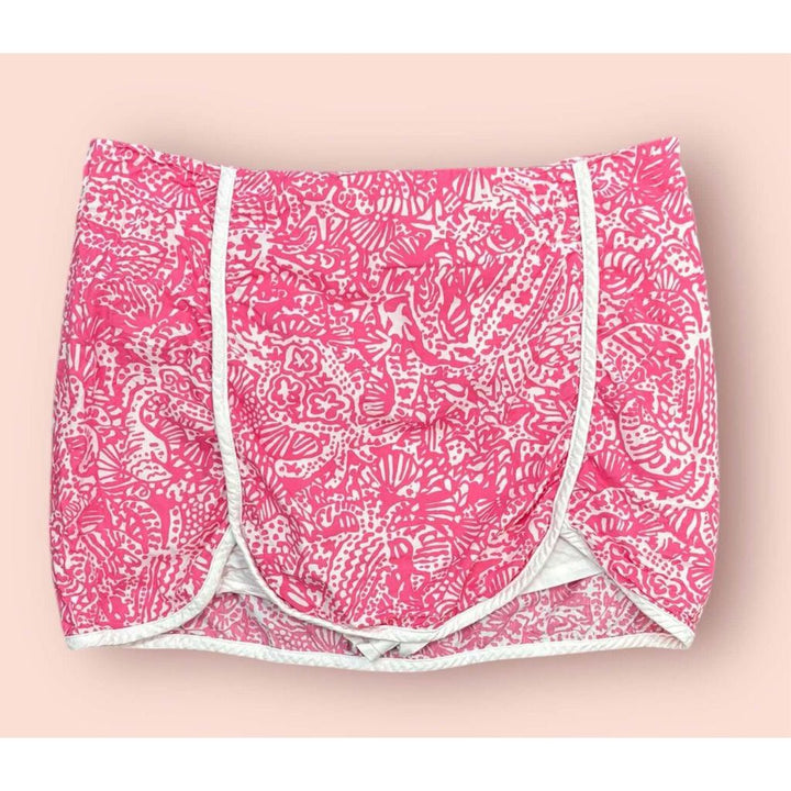 Lilly Pulitzer Cala Skort in Hotty Pink Get Crackin - Size 6