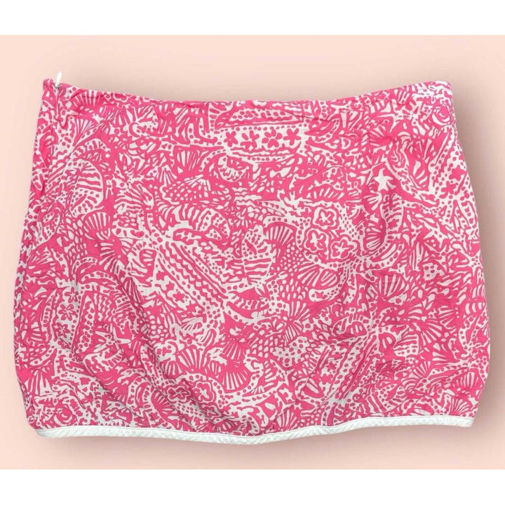 Lilly Pulitzer Cala Skort in Hotty Pink Get Crackin - Size 6