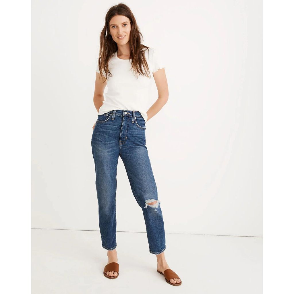 Madewell Women’s The Momjean Comfort Stretch Addition in Ellwyn - Size 30