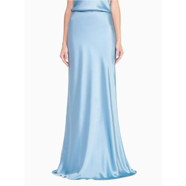 Staud Voyage Satin Fishtail Maxi Skirt - Size 16