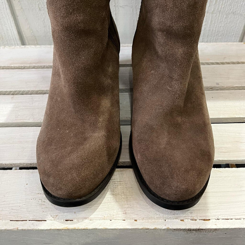 Vince Camuto Leather Studded Below The Knee Boots - Size 7.5