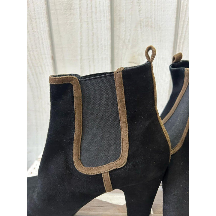Audley Mid Heel Leather Booties - Size 36