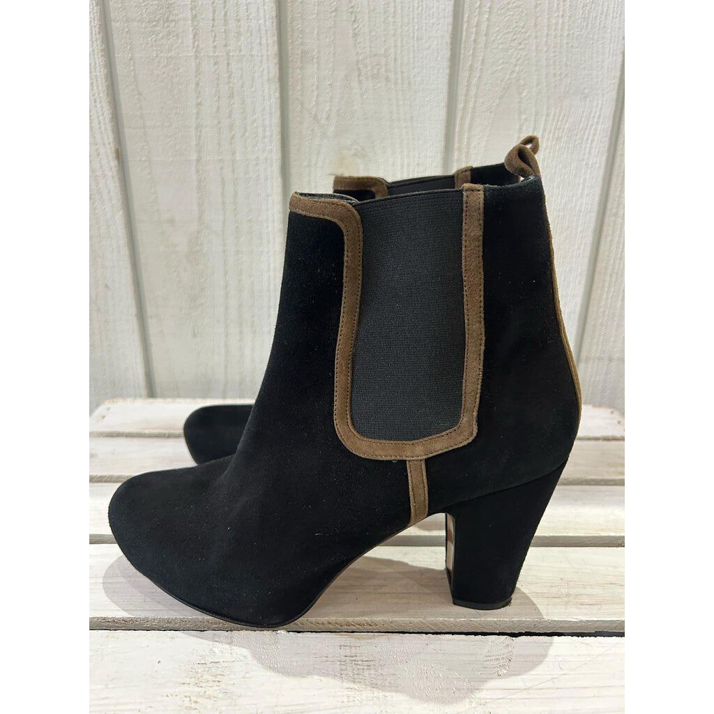 Audley Mid Heel Leather Booties - Size 36