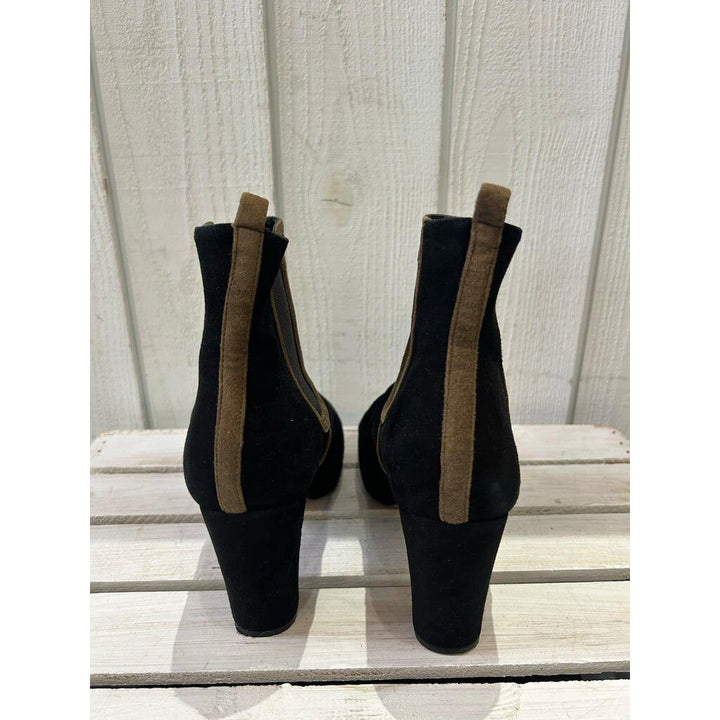 Audley Mid Heel Leather Booties - Size 36