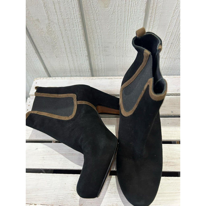 Audley Mid Heel Leather Booties - Size 36