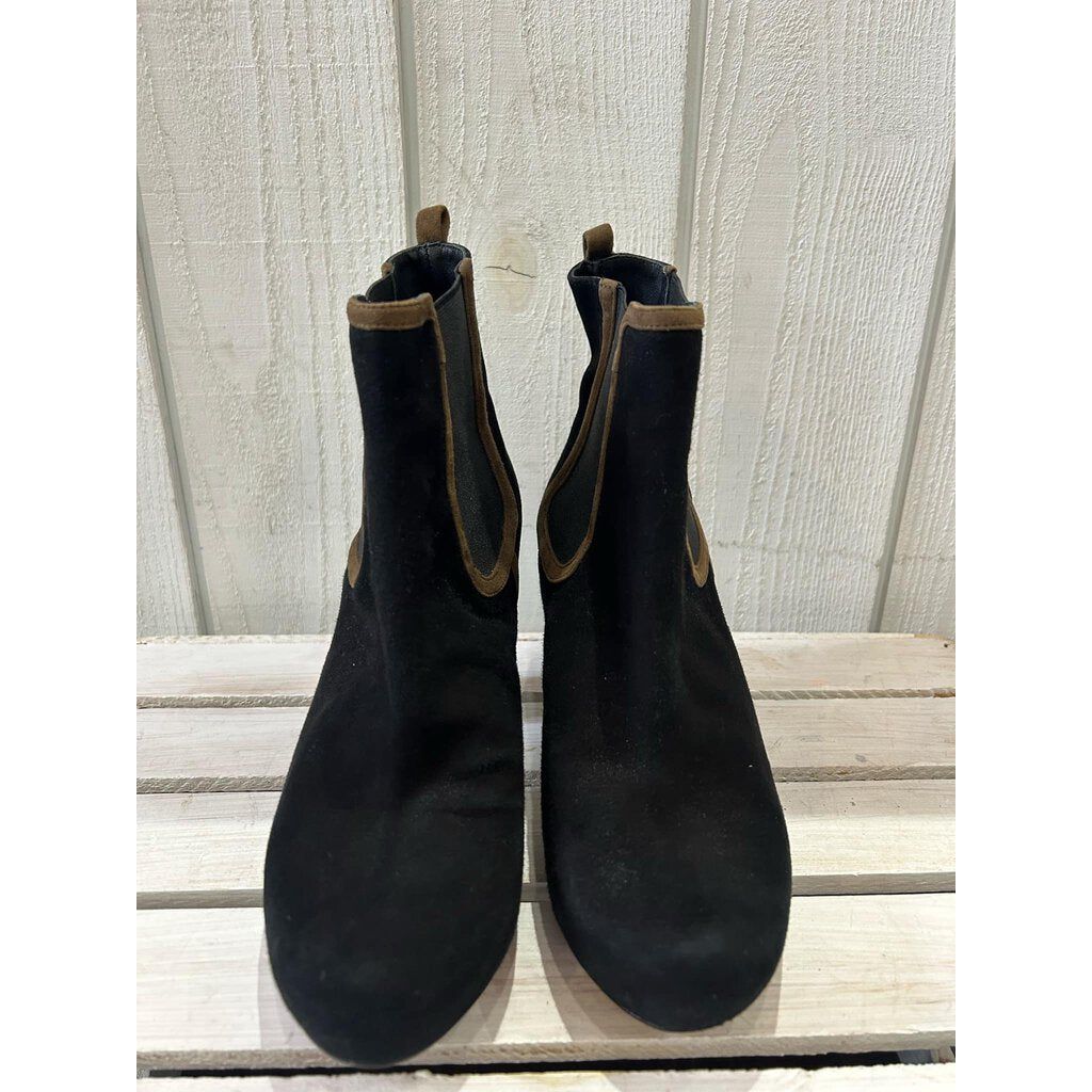 Audley Mid Heel Leather Booties - Size 36