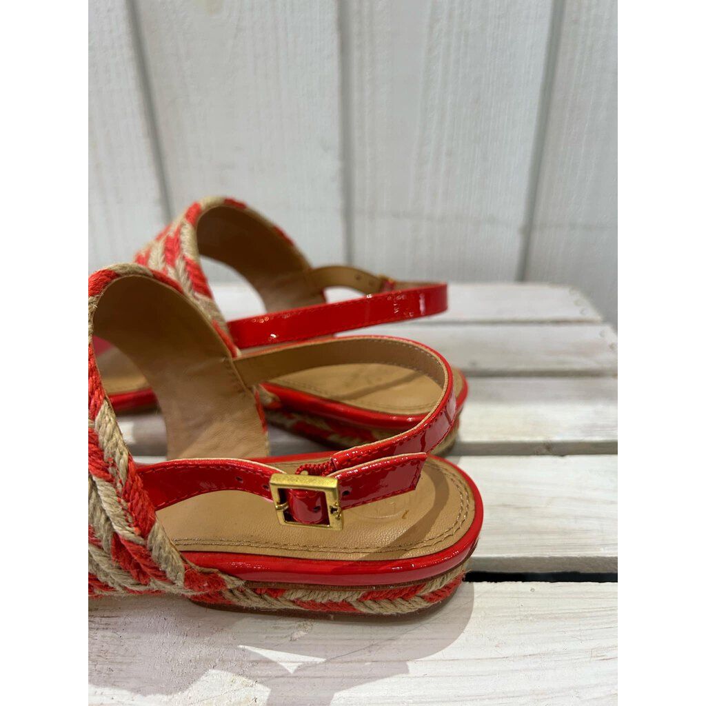 Tory Burch Lola Woven Flat Sandals - Size 9