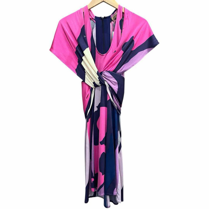 Issa London Silk Crossover Tie Dress - Size 6