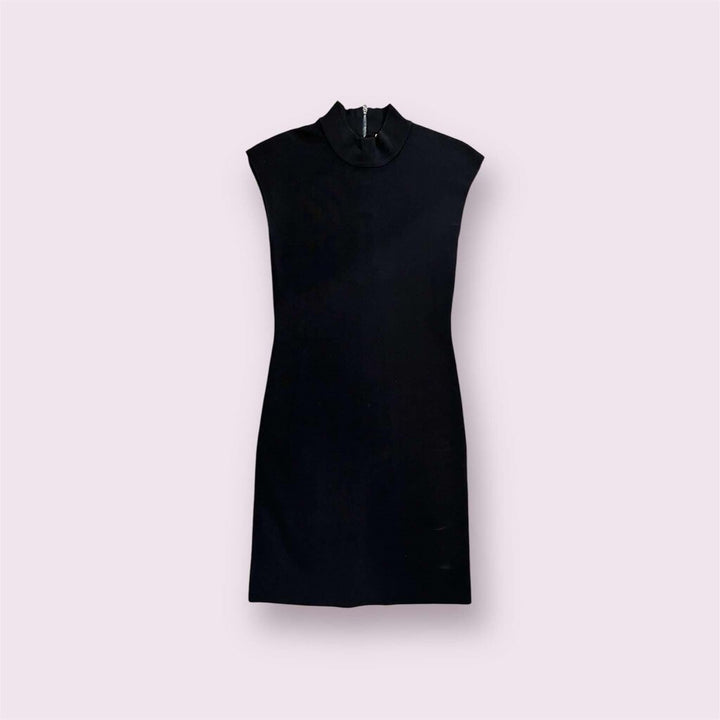 Alice + Olivia NWT Black Sleeveless Mock Neck Dress - Size Medium