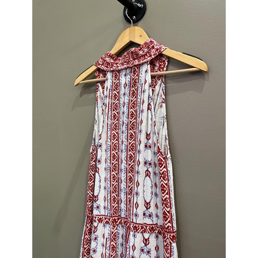 Saylor Halter Embroidered Maxi Dress - Size Small
