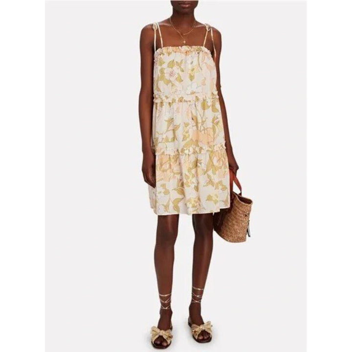 Rails Caralyn Floral Tiered Ruffle Mini Dress - Size Medium