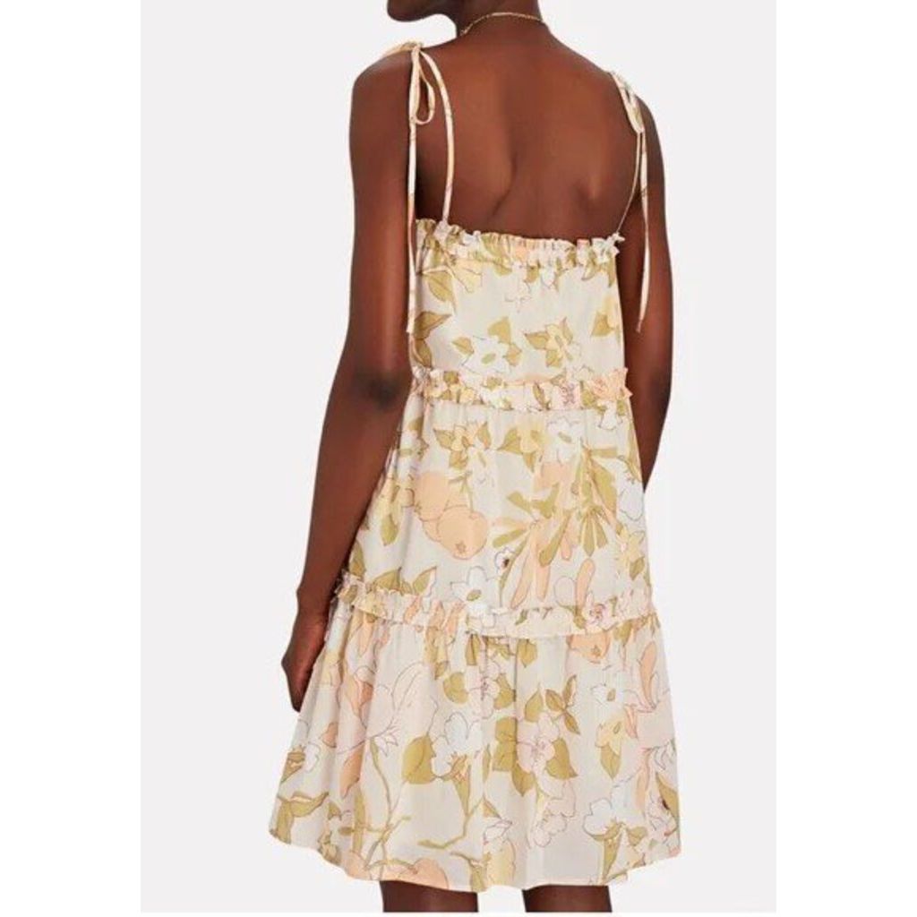 Rails Caralyn Floral Tiered Ruffle Mini Dress - Size Medium