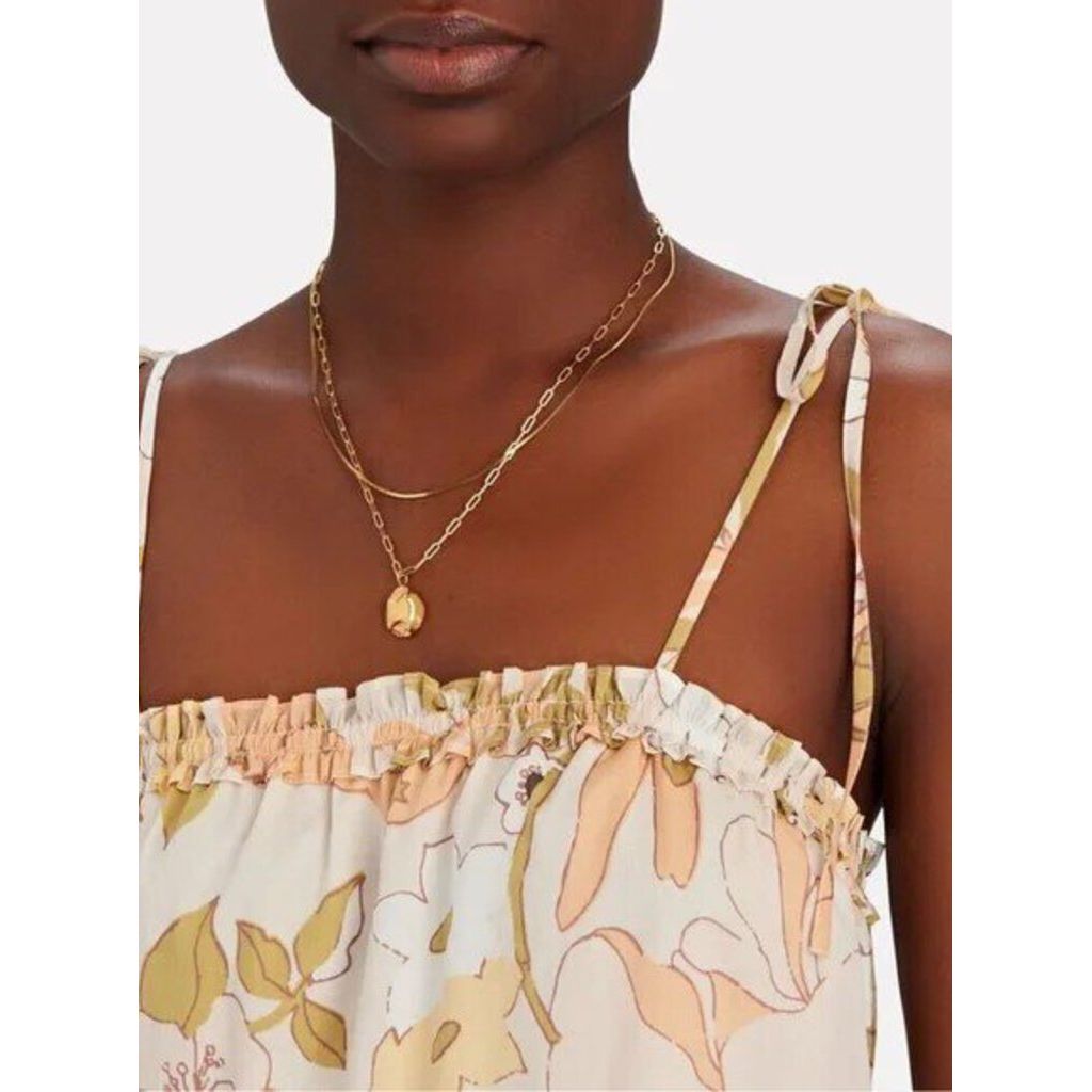 Rails Caralyn Floral Tiered Ruffle Mini Dress - Size Medium