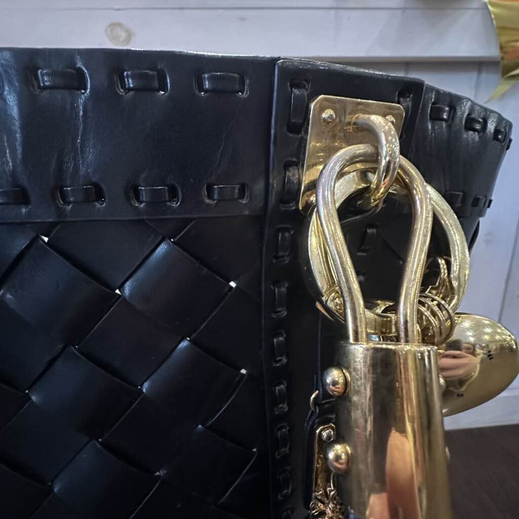 Michael Kors Woven Leather Santorini Tote