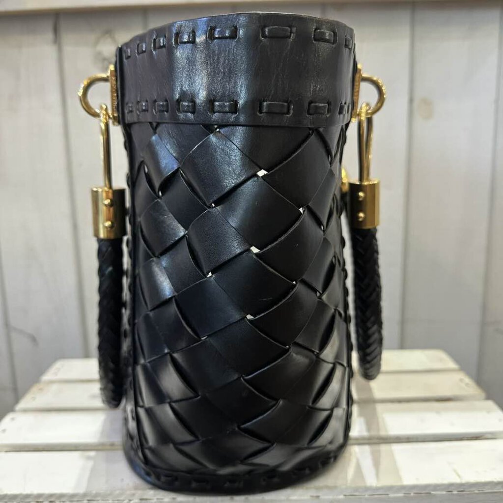 Michael Kors Woven Leather Santorini Tote