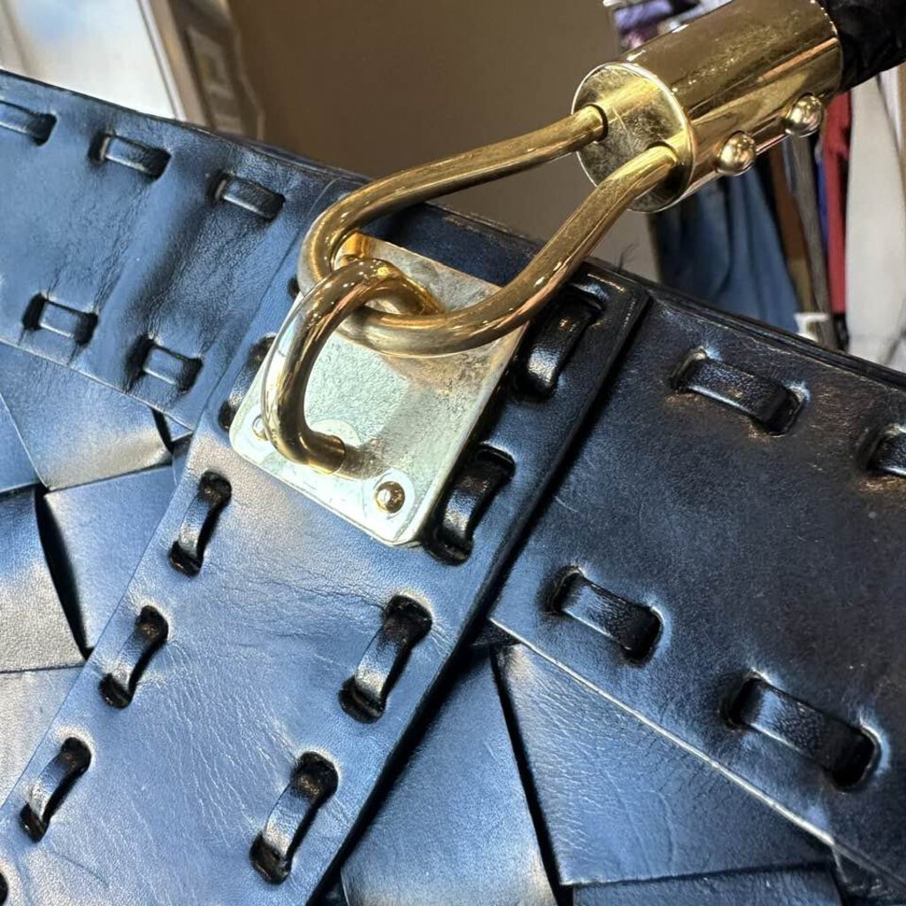 Michael Kors Woven Leather Santorini Tote