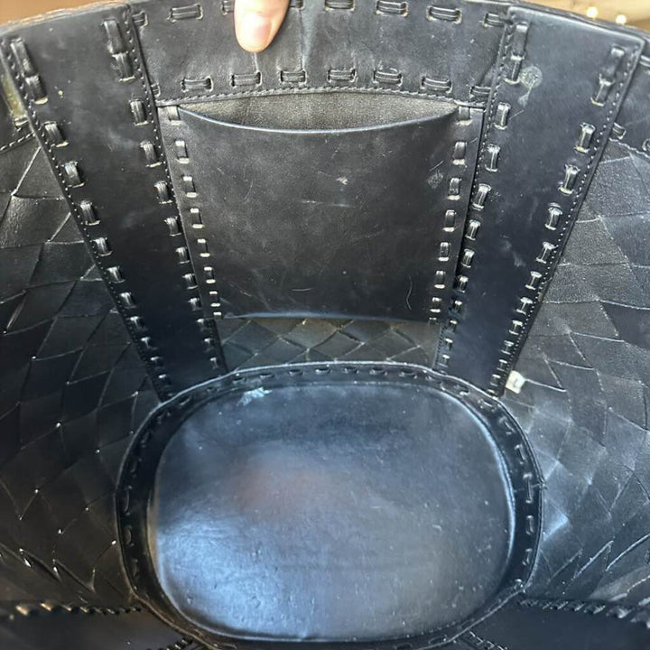 Michael Kors Woven Leather Santorini Tote