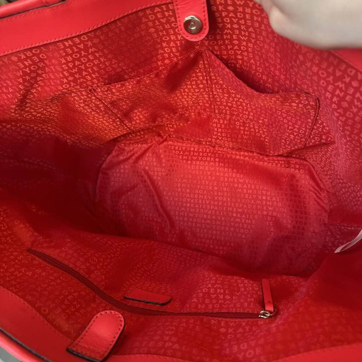 Kate Spade Woven Straw Fringe Tote