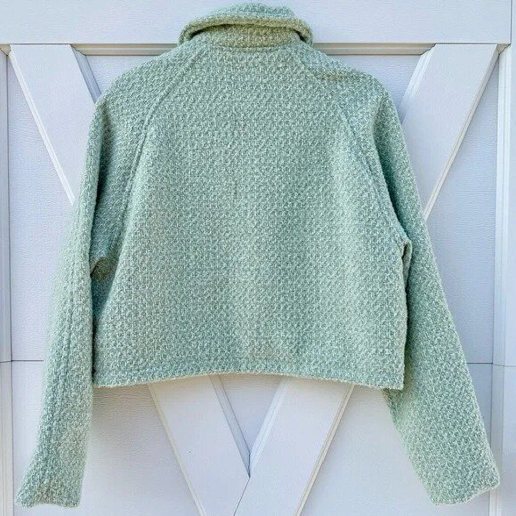 Blank NYC Cropped Pistacio Tweed Jacket NWT - Size XS