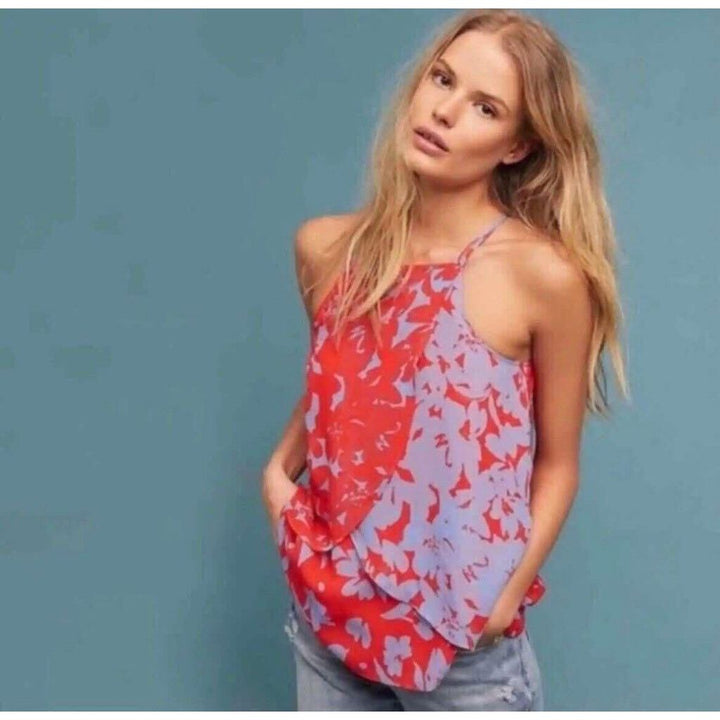 Maeve St. Lucia Racerback Floral Blouse - Size Small