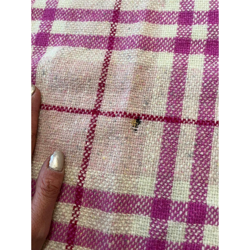 Burberry Wool Blend Fringe Pocketed Scarf