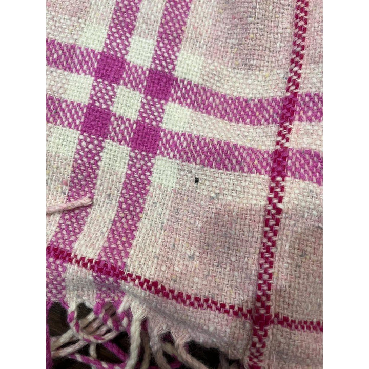 Burberry Wool Blend Fringe Pocketed Scarf