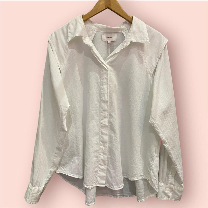 Xirena NWT Edynn Shirt White Wash - Size Large
