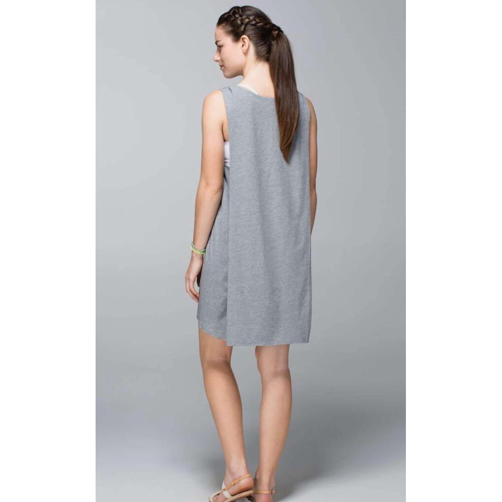 Lululemon Salutation To Savasana Dress in Heathered Medium Grey - Size 8