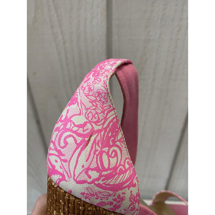 Lilly Pulitzer Heeled Tie Sandal - Size 6.5