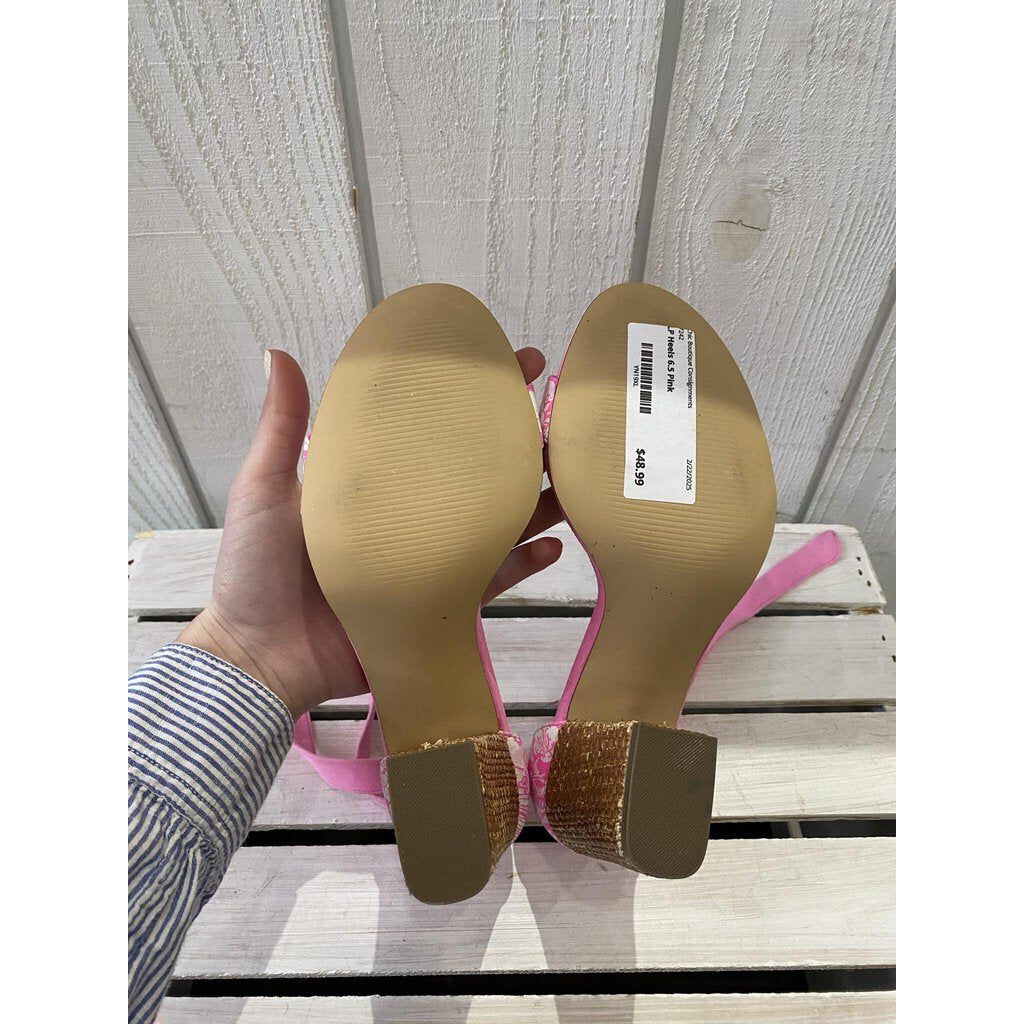 Lilly Pulitzer Heeled Tie Sandal - Size 6.5
