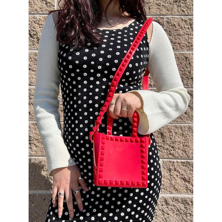 Carmen Sol Alice Mini Shoulder Bag in Red