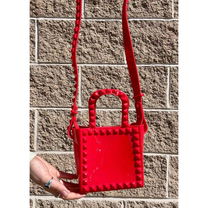 Carmen Sol Alice Mini Shoulder Bag in Red