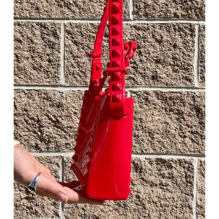 Carmen Sol Alice Mini Shoulder Bag in Red