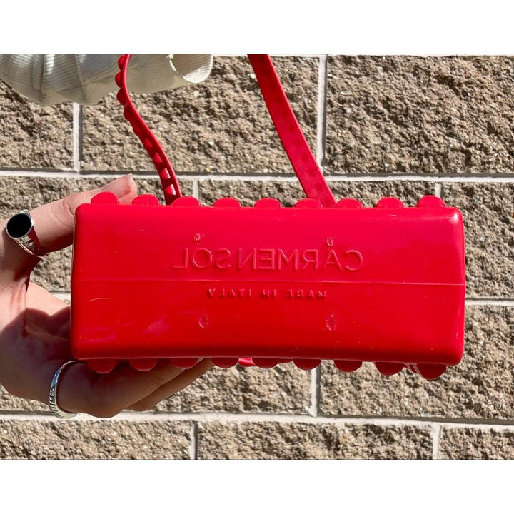 Carmen Sol Alice Mini Shoulder Bag in Red