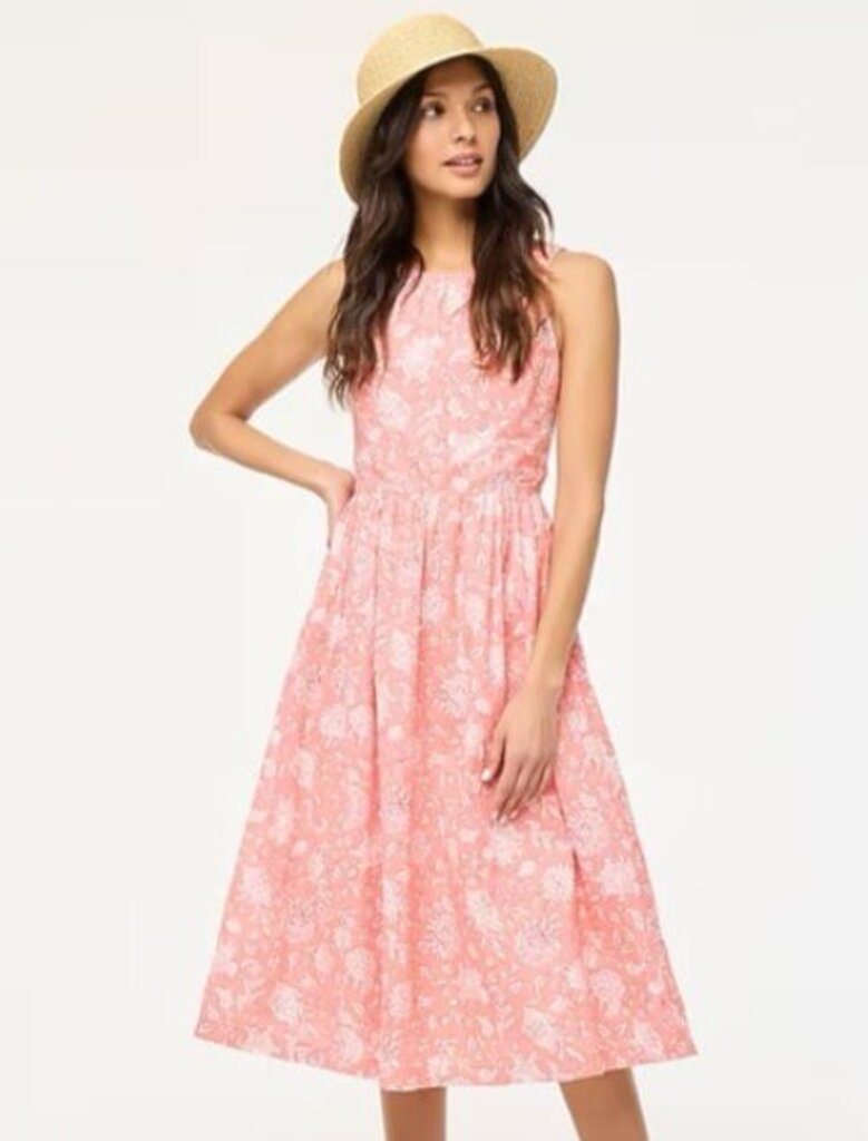 j crew pink midi dress Pink Dresses