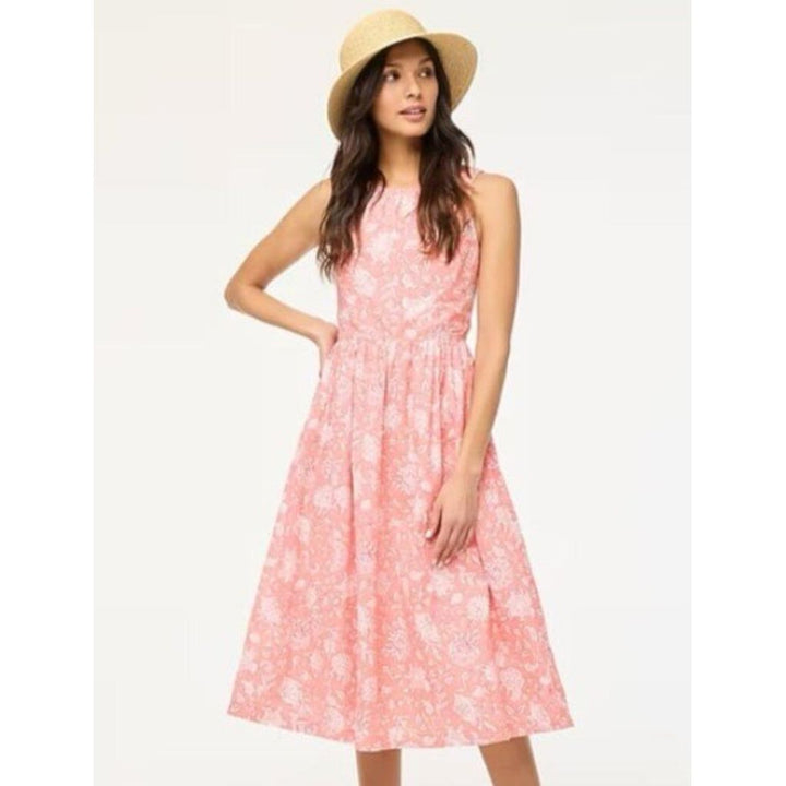 J Crew Tie-Neck Midi Dress - Size 0