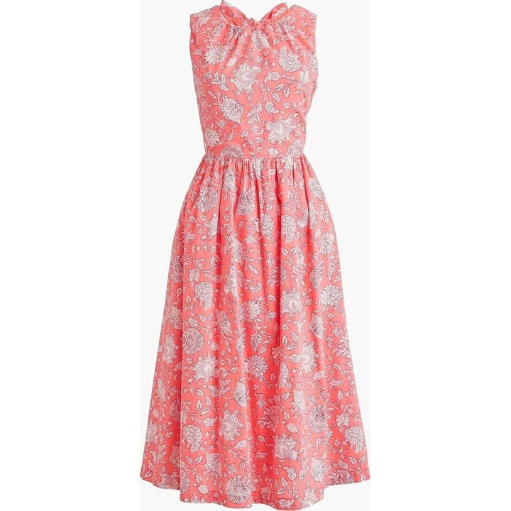 J Crew Tie-Neck Midi Dress - Size 0