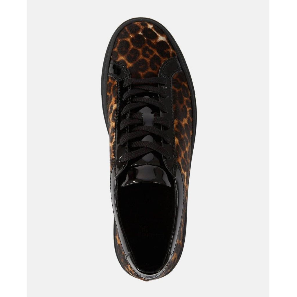 The Kooples Leopard Low Top Leather Sneakers - Size 39