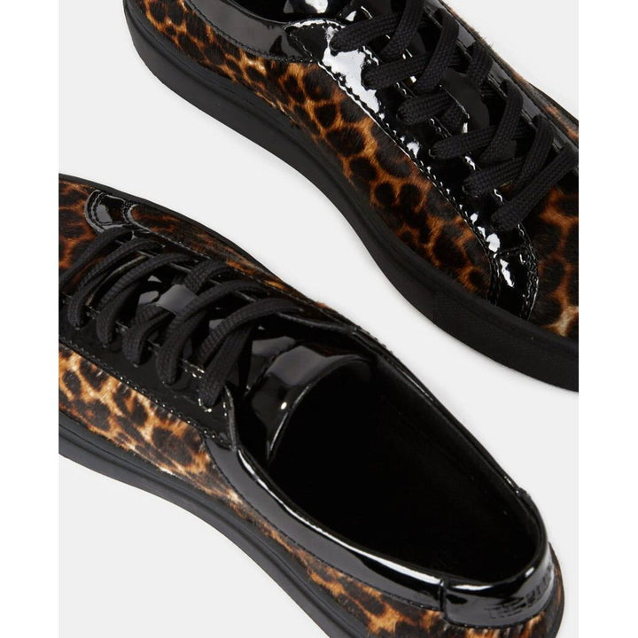 The Kooples Leopard Low Top Leather Sneakers - Size 39