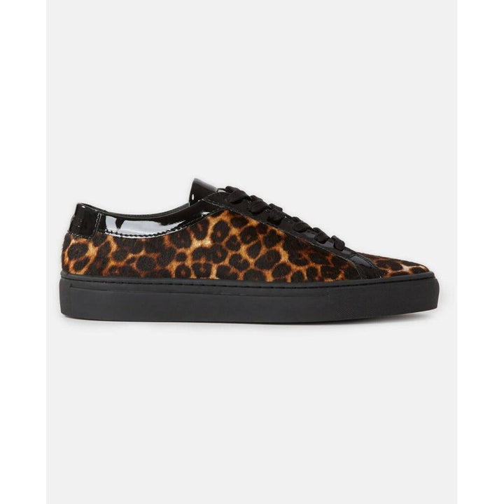 The Kooples Leopard Low Top Leather Sneakers - Size 39