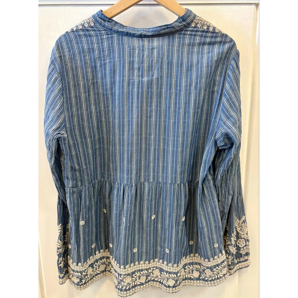 Johnny Was Embroidered Long Sleeve Tunic - Size Medium