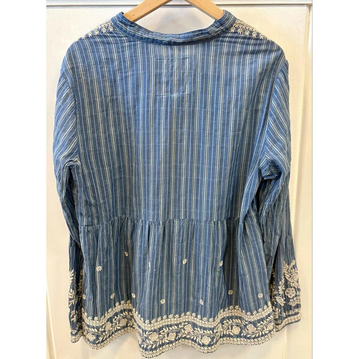 Johnny Was Embroidered Long Sleeve Tunic - Size Medium