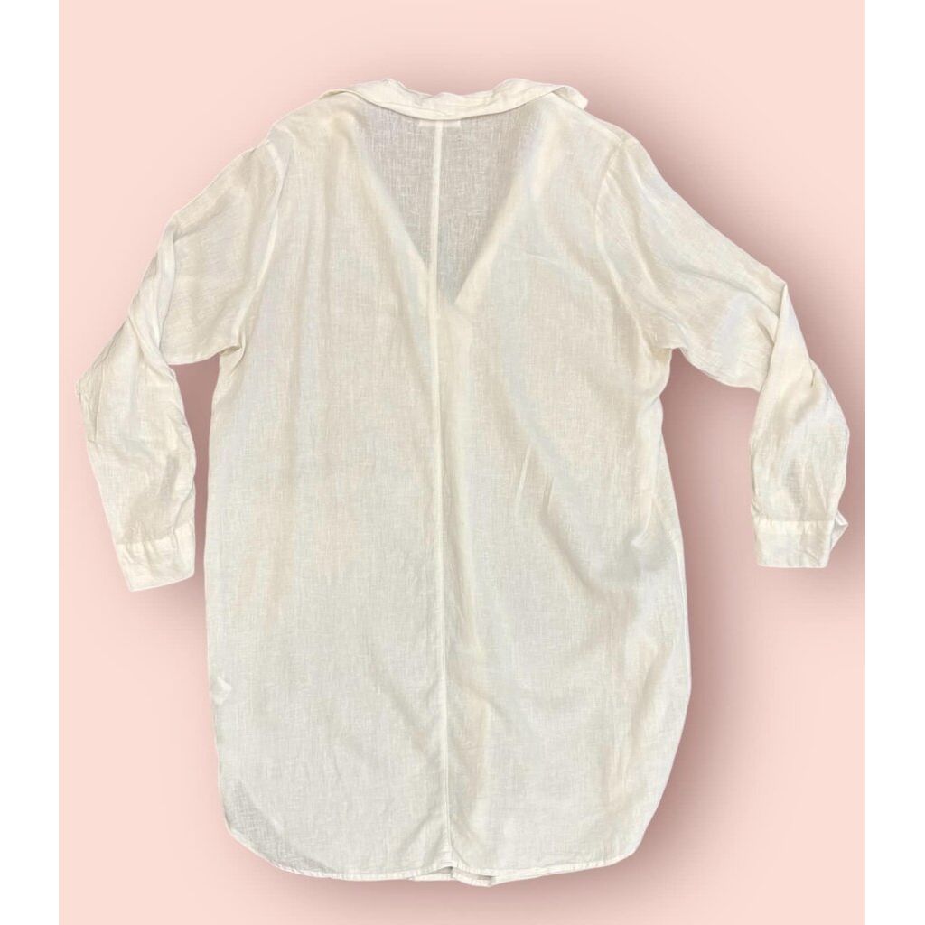 4our Dreamers Linen Cover-Up Dress - Size Medium