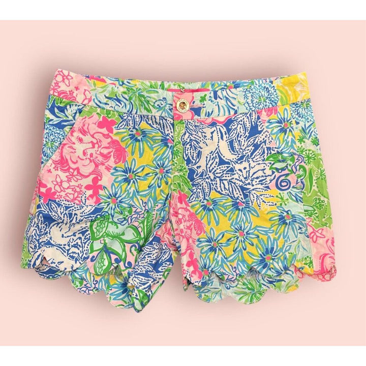 Lilly Pulitzer Buttercup Scallop Shorts - Size 0