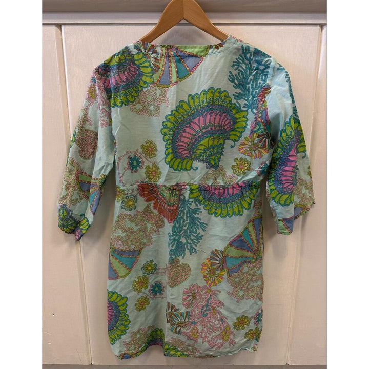 Trina Turk Floral Silk Cover-Up - Size Small