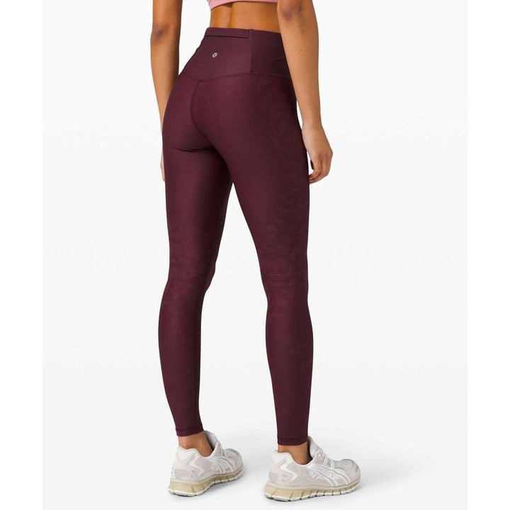 Lululemon Mapped Out High Rise Tight 28" in Cassis / Smoky Red - Size 4