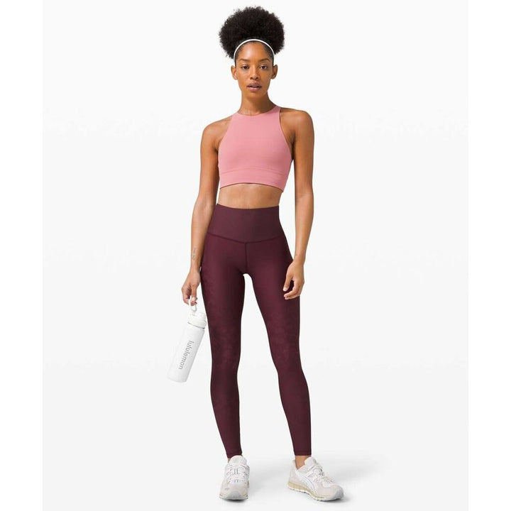 Lululemon Mapped Out High Rise Tight 28" in Cassis / Smoky Red - Size 4