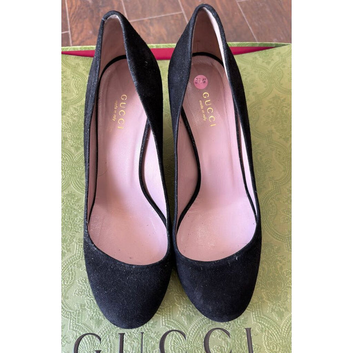 Gucci Suede Wedges - Size 37.5