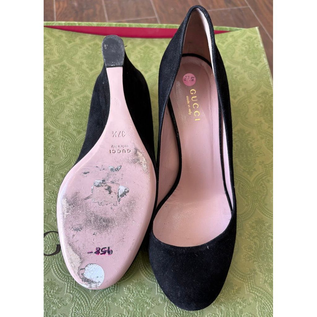Gucci Suede Wedges - Size 37.5