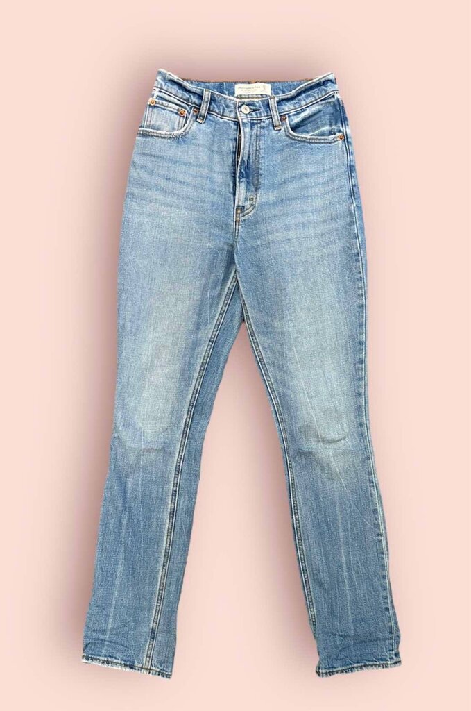 Abercrombie & Fitch The '90s Slim Straight Ultra High-Rise Jean - Size 0